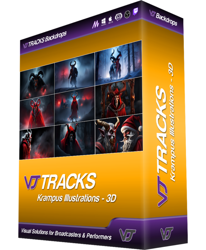 VJ Tracks Krampus Illustrations 3D